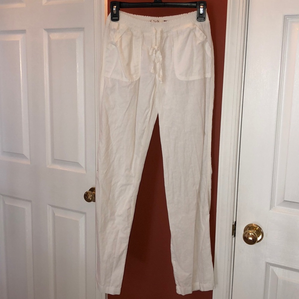 Never worn ombré and white linen pants!